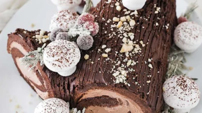 Resep Yule Log Cake Khas Natal yang Bisa Bikin Natal Kamu Makin Seru (Image From: Chef Billy Parisi)