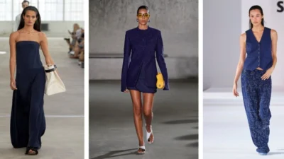 Tren Warna Fashion 2024 (Warna Almost Navy). (Sumber Foto; StyleCaster)