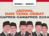 Jadwal Debat Capres Cawapres 2024