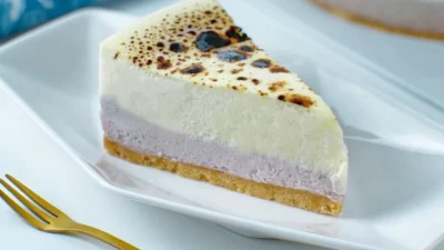 Cheesecake Ubi Ungu. (Sumber Gambar: YuBake)