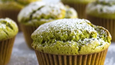 Camilan Enak Green Tea Muffin buat Kamu si Paling Green Tea (Image From: Justine Snacks)