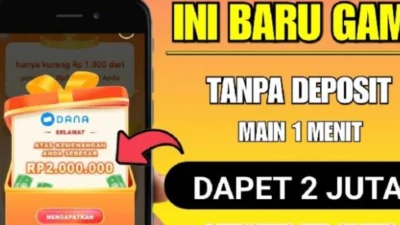 Game Penghasil Saldo Dana Tanpa Deposit Terbaru 2023