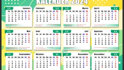 Link Kalender 2024 Lengkap dengan Tanggal Merah dan Cuti Bersama PDF