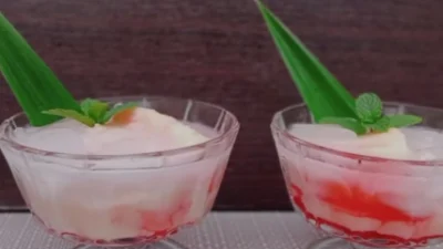 Resep Es Tape Santan Manis Lembut yang Menyegarkan