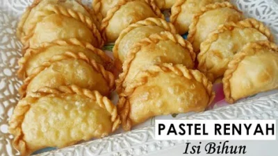 Resep Pastel Isi Bihun, Kreasi Pastry yang Ringan Pasti Hasilnya Renyah (image from screenshot Youtube ardiyanti ulyana)