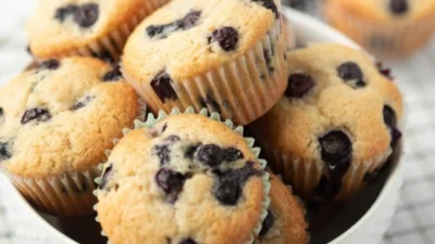 Resep Muffin Blueberry yang Simpel dan Mudah, Harus Coba di Rumah! (image from screenshot eating on a dime)