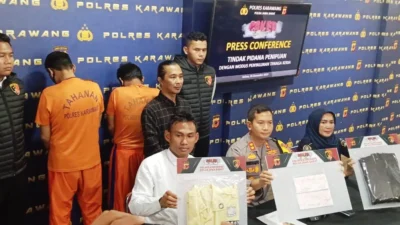 Polres Karawang Tangkap Penipu Tenaga Kerja, Dua Pelaku Kelabui 139 Korban