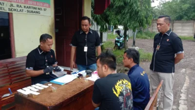 Sat Narkoba Polres Subang Tes Urin Para Sopir Travel