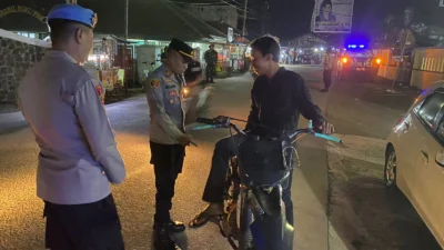 Patroli KRYD Polsek Pabuaran Tertolibkan Pengendara Knalpot Brong 