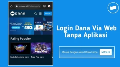 Login DANA Tanpa Aplikasi