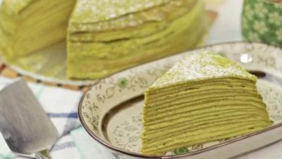 Mille Crepes Matcha, Camilan Asik dengan Aroma Khas Teh Hijau (Image From: SideChef)