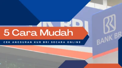 5 Cara Mudah Cek Angsuran KUR BRI Secara Online