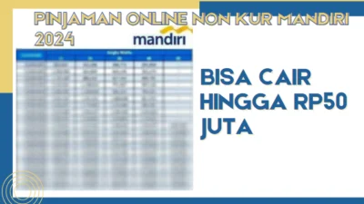 Pinjaman Online Non KUR Mandiri 2024 Bisa Cair Hingga Rp50 Juta