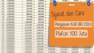 Syarat dan Cara Pengajuan KUR BRI 2024 Plafon 100 Juta