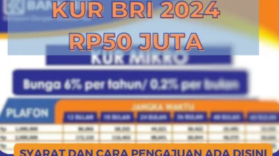 KUR BRI 2024 Rp50 Juta Syarat dan Cara Pengajuan Ada disini