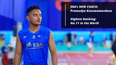 Pramudya Kusumawardana Menjadi Head Coach Klub Badminton di Australia. (Sumber Foto: Tangkapan Layar postingan Instagram @elitebadmintonacademy)