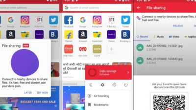 Cara Login Dana di Opera Mini