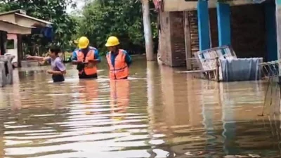 352 Rumah di Desa Kalangligar Karawang Terendam