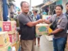 Warga Korban Banjir Kalangligar Karawang Dapat Bantuan Sembako