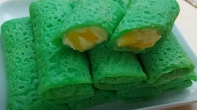 Resep Dadar Gulung Vla Nangka, Dijamin Melimpah Isiannya (image from screenshot Youtube resep abi)