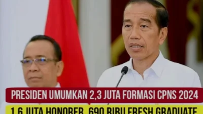 Presiden Jokowi Umumkan Lowongan CPNS 2024: 690 Ribu Formasi untuk Fresh Graduate