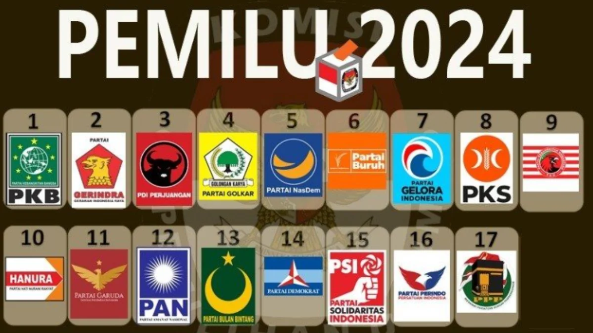 Daftar Lengkap 25 Partai Politik Peserta Pemilu 2024