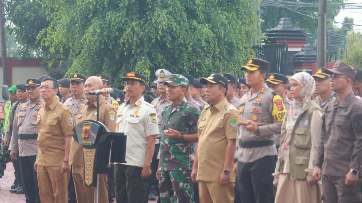 Polres Karawang Gelar Apel Pergeseran Pasukan PAM TPS Pemilu 2024