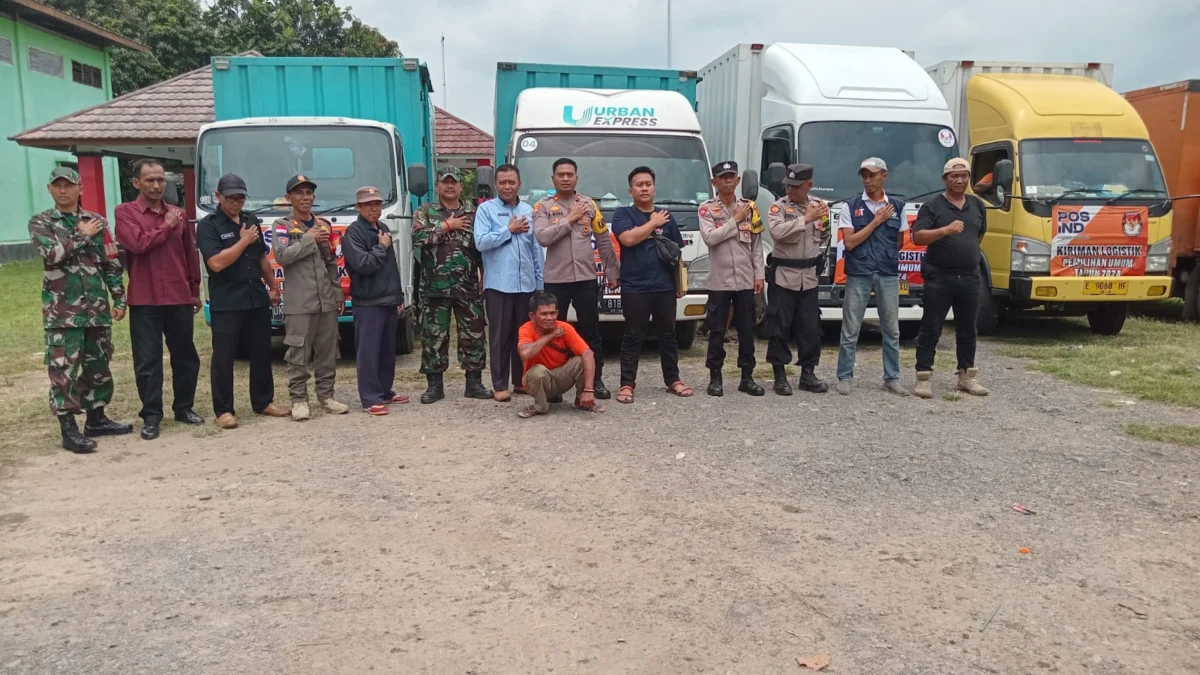 Hari Ini PPK Binong Angkut Logistik Pemilu, Dengan Pengawalan TNI/Polri