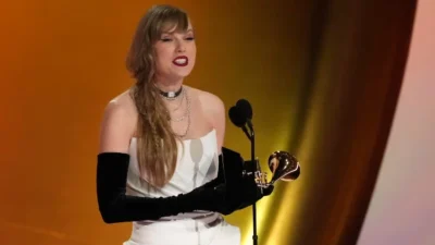 Pengumuman Album Terbaru Taylor Swift.(Sumber Foto: (AP Photo/Chris Pizzello)