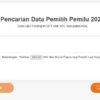 Cek DPT Online Melalui Website KPU. (Sumber Gambar: Tangkapan Layar Website KPU)