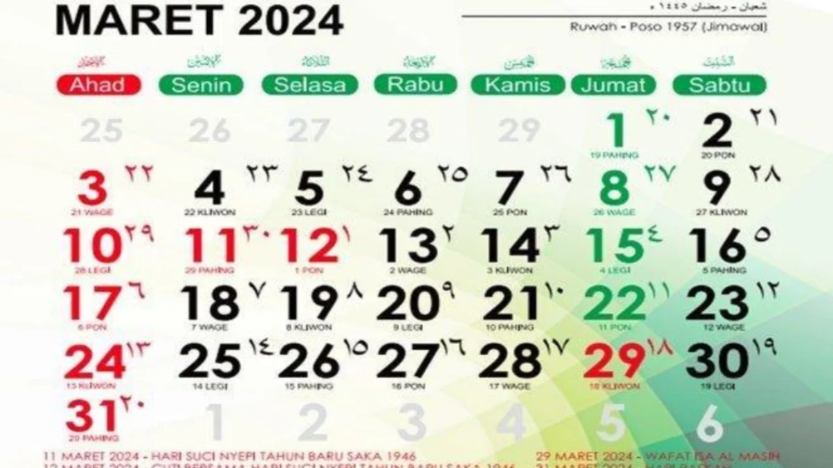 Jadwal Lengkap Puasa Ramadhan 2024