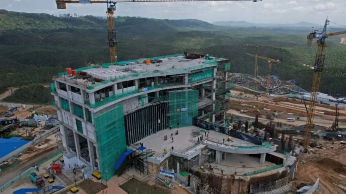 Progres Pembangunan IKN Tahap 1. (Sumber Foto: dok Bloomberg)