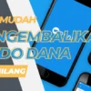 Cara Mudah Mengembalikan Saldo DANA yang Hilang