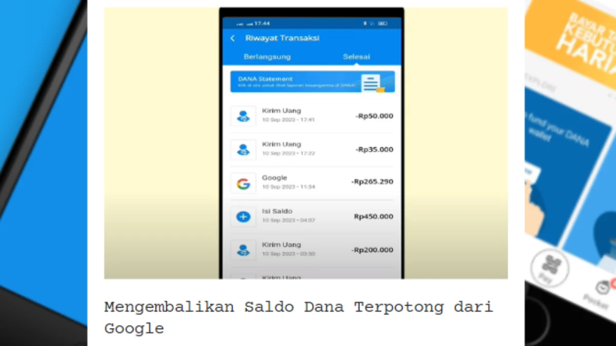 Cara Mengembalikan Saldo Dana Terpotong dari Google