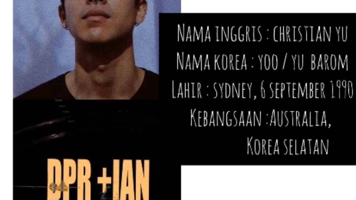 Profil DPR IAN Alias Christian Yu: Penyanyi, Produser, dan Sutradara Berbakat dari Australia