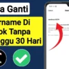 Cara Mengganti Username TikTok Tanpa Angka Sebelum 30 Hari