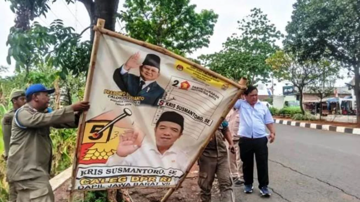 Bawaslu Karawang Ingatkan Caleg dan Parpol Tanggung Jawab Bersihkan APK