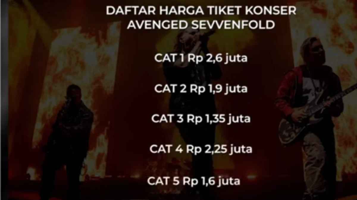 Link dan Harga Tiket Konser Avenged Sevenfold Jakarta 2024: Siap-siap Melaju ke Gelora Bung Karno!