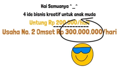 4 Ide Bisnis Kreatif Untung Besar, Untung 200 Ribu Sehari