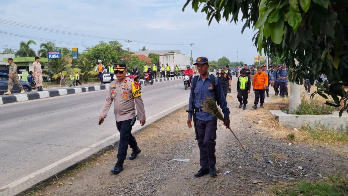 Petugas Gabungan Kembali Bubarkan Penyapu Koin di Sepanjang Jembatan Sewoharjo