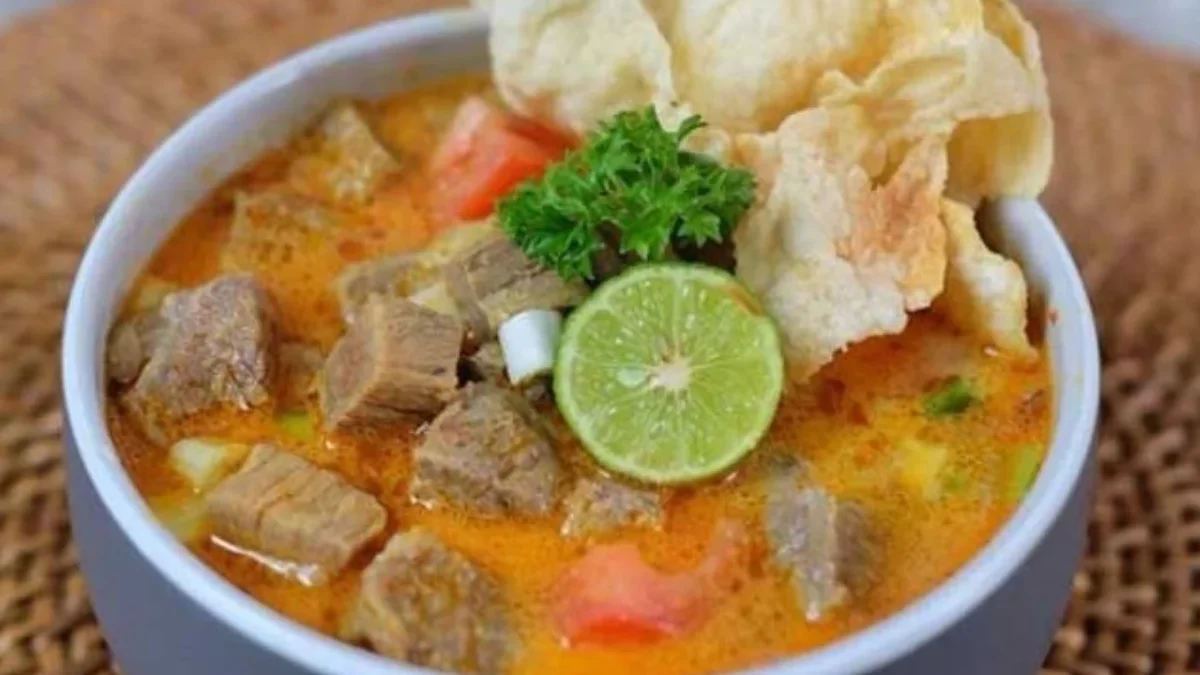 Resep Soto Tangkar Daging Sapi Khas Betawi. (Sumber Gambar: any sources)