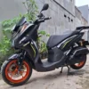 Modifikasi motor Yamaha Lexi LX 155 ubahan fokus di kaki-kaki.