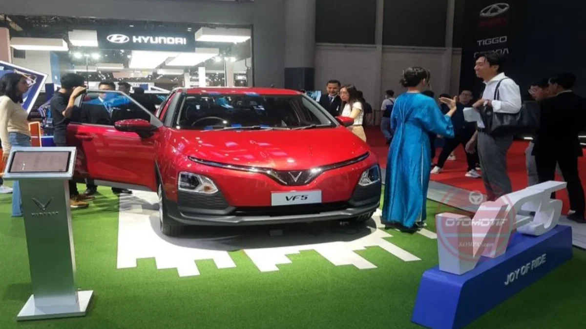 VinFast VF 5 di IIMS 2024 Sumber (KOMPAS.com/Ruly Kurniawan)