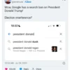 Elon Musk Tuduh Google Blokir Nama Donald Trump dari Mesin Pencari