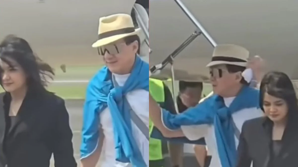 Viral Video Artis Laga Internasional Jackie Chan Tolak Diayungi saat Tiba di Indonesia