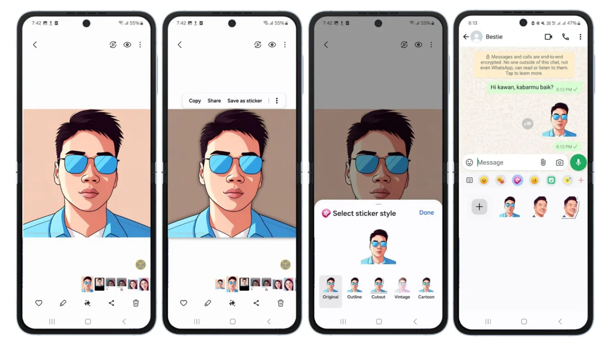 Begini Bikin Avatar AI di Samsung Galaxy AI, Gak Sampai Semenit