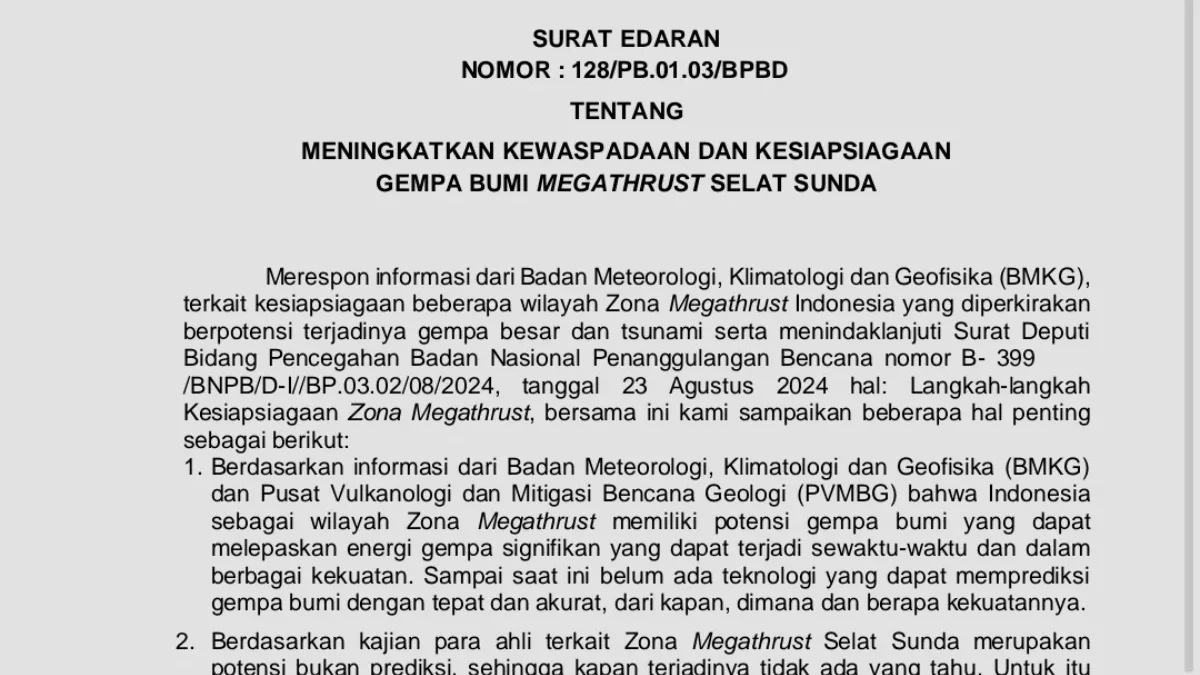 Kesiapsiagaan Hadapi Gempa Megathrust! Instruksi PJ Gubernur Jawa Barat untuk Warga Pesisir