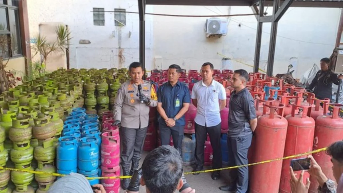 Barang bukti gas LPG hasil penyuntikan di Subang (Sumber Foto: Istimewa)