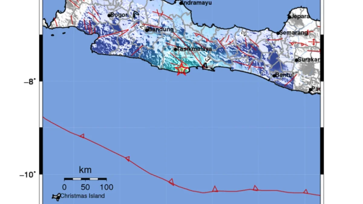 Update Resmi dari BMKG Indonesia, Telah Terjadi Gempa bumi dengan Kekuatan 5.0 SR 22 Oktober 2024 Tasikmalaya,