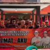 Penyerahan Simbolis Baliho Posko Pemenangan Jimat-Aku untuk Pimpinan Anak Cabang (PAC) Tingkat Kecamatan